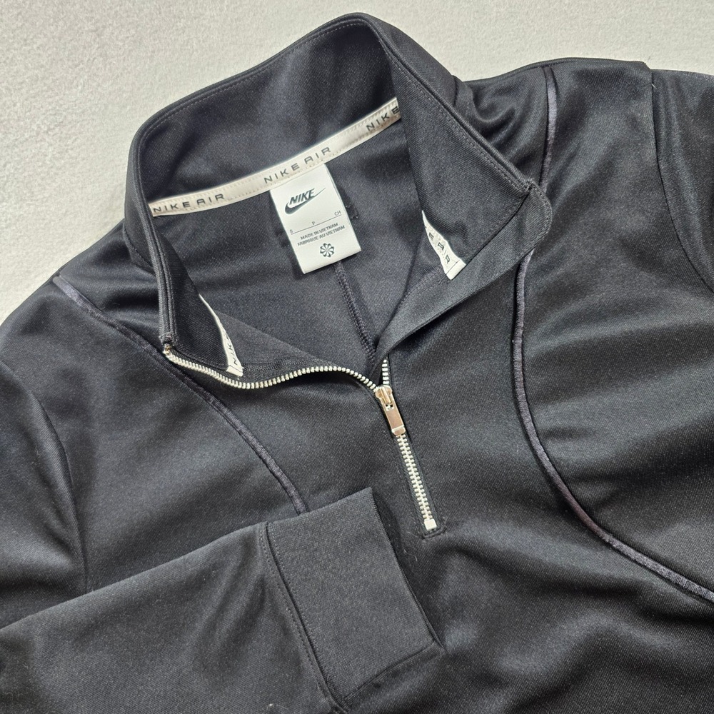 Nike Women Small Black Dress Nike Air Quarter Zip Long Sleeve Sporty DV4370-010